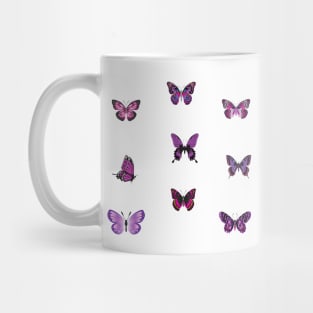 purple butterfly Mug